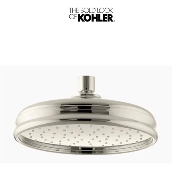 Kohler Traditional Round 8” Rainhead - Vibrant Polished Nickel - Picture 1 of 7